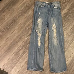 Mom ripped jeans